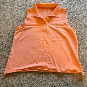 Summertime Lily Pulitzer polo top, fun color, comfortable, like new